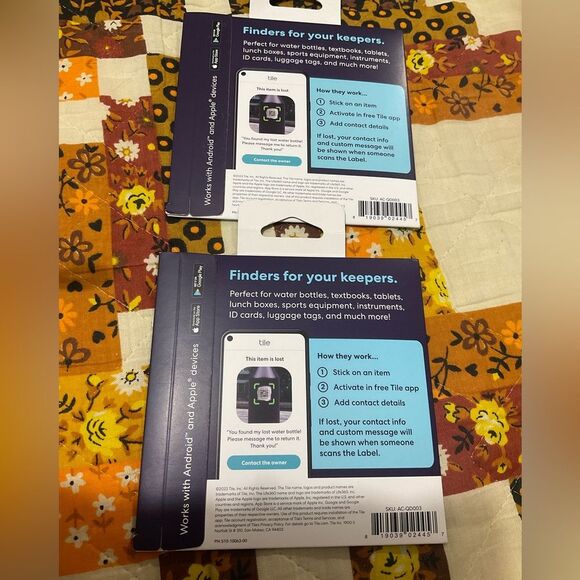 2 Packs! Tile by Life360 Lost & Found Labels 30 ct - Picture 2 of 3